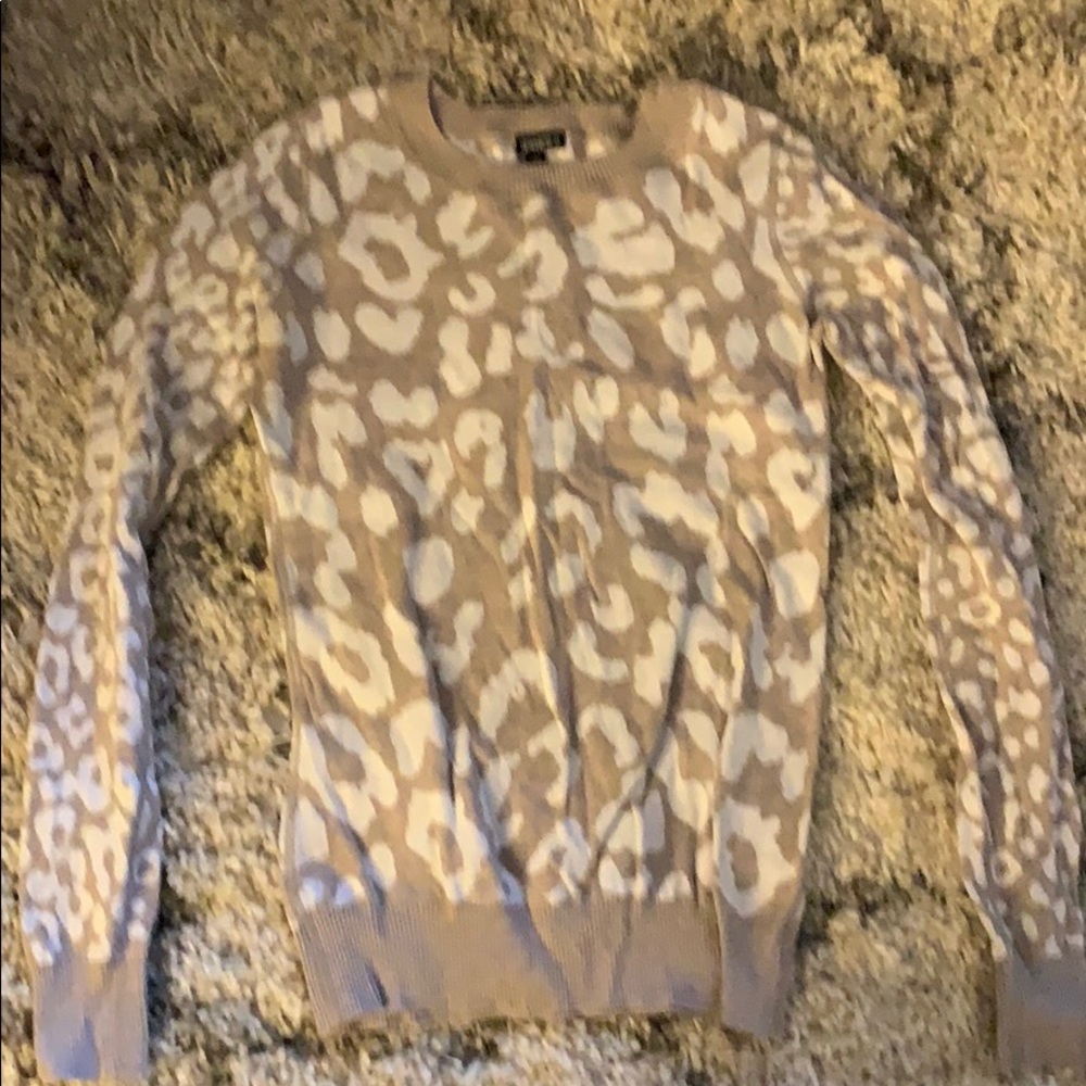 Express leopard sweater